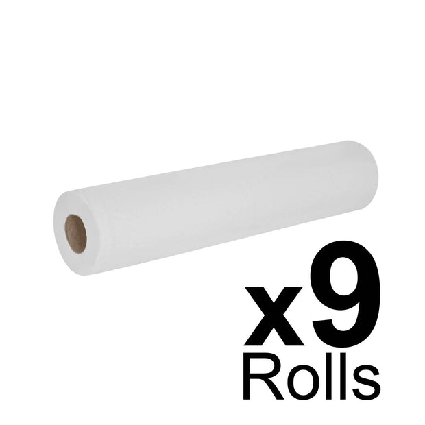 Essentials White Couch Roll 20" - 2ply - 40m x 500mm - Case of 9