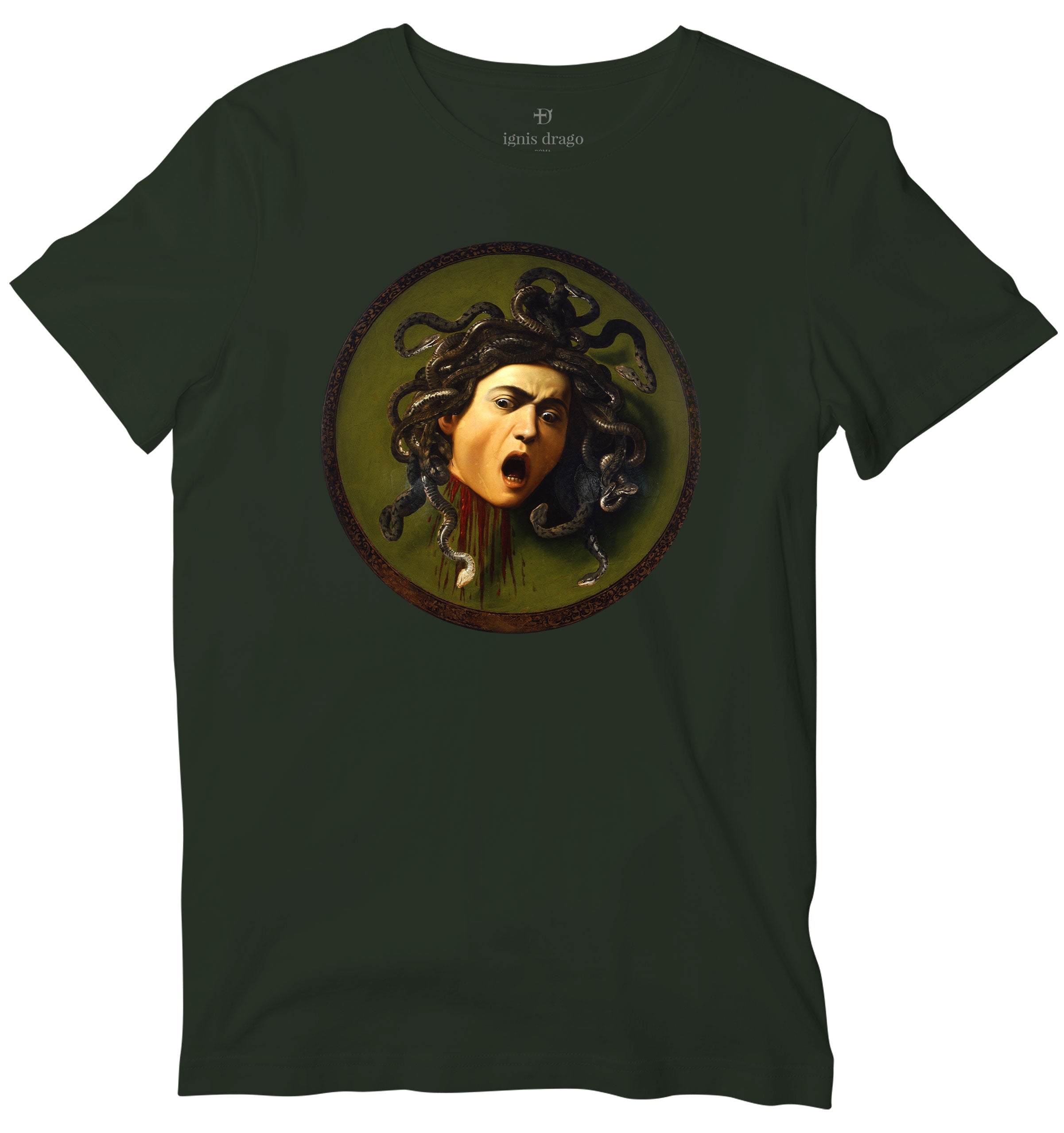 Medusa Art T-shirt - Caravaggio - World’s Best Graphic T-shirts – Ignis ...