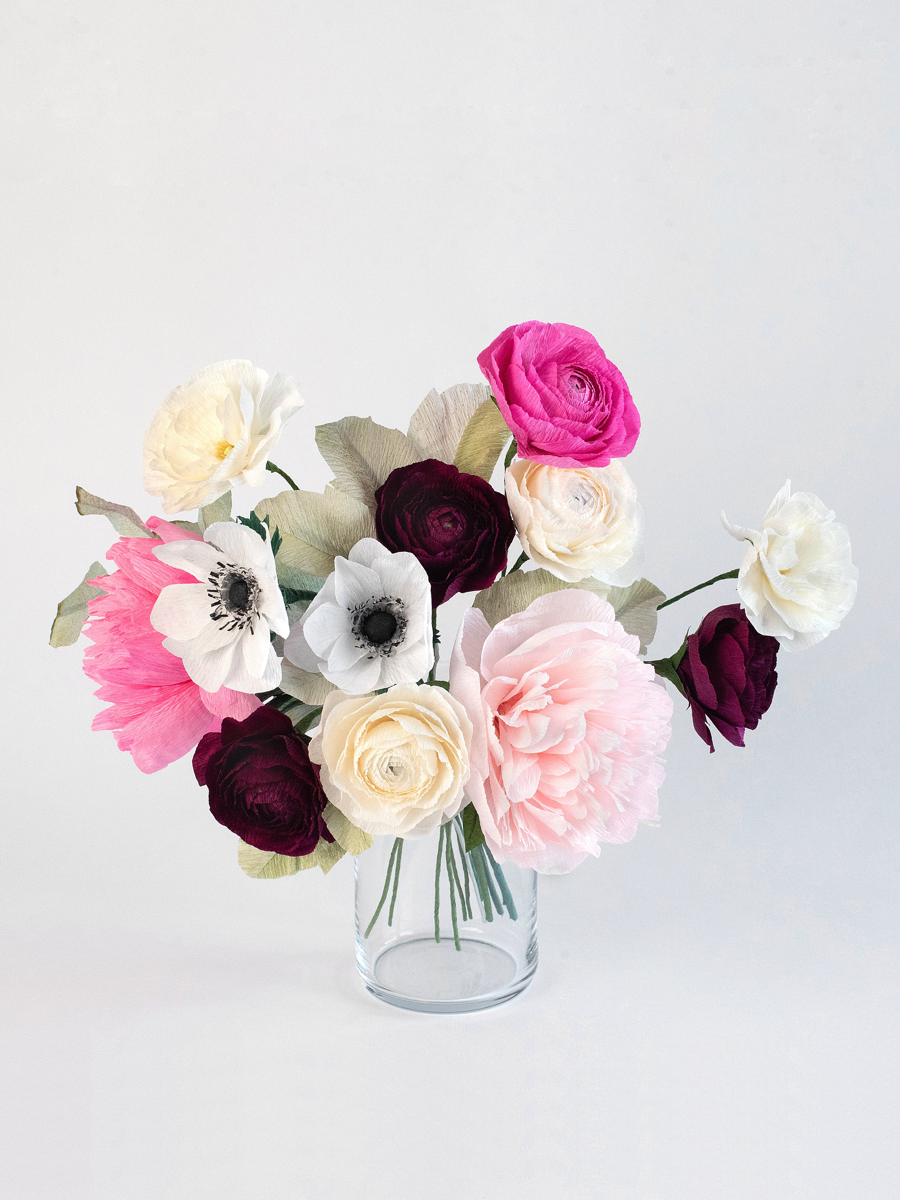 Berries & Cream | Paper Flower Bouquet - unwilted product image