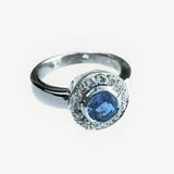Celon Sapphire and Diamond Ring
