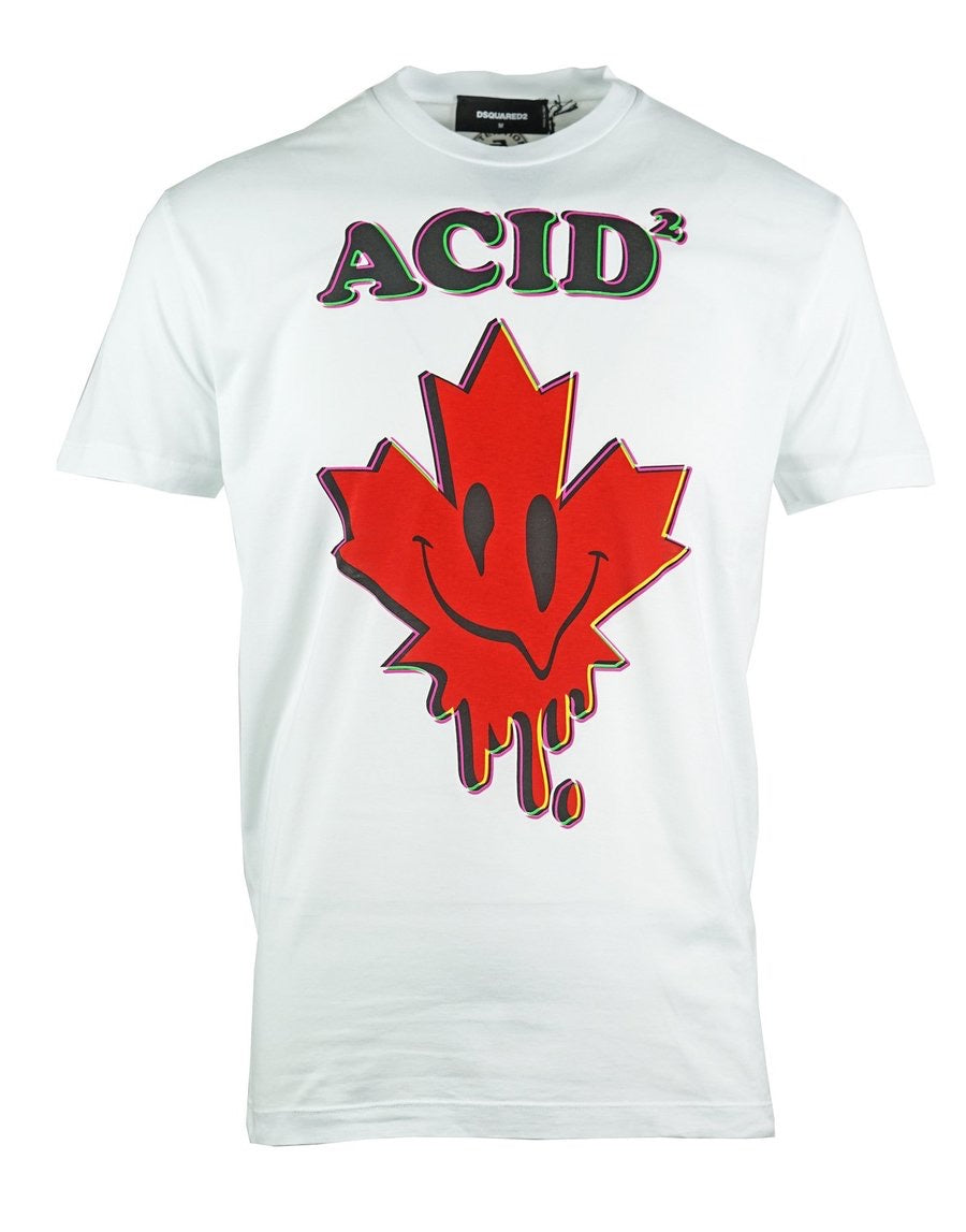 dsquared t shirt maple leaf