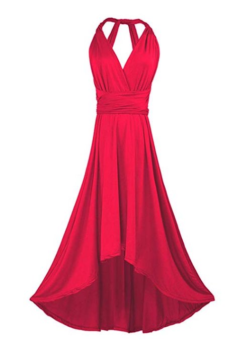 infinity gown red