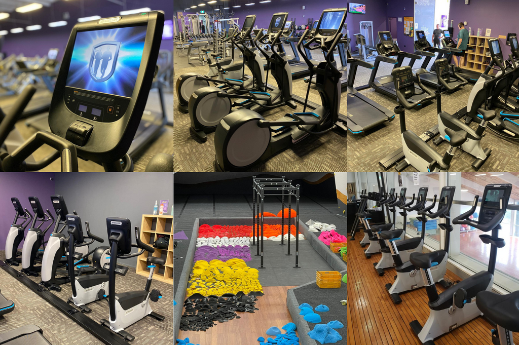 Installation Collage - Blue Fitness