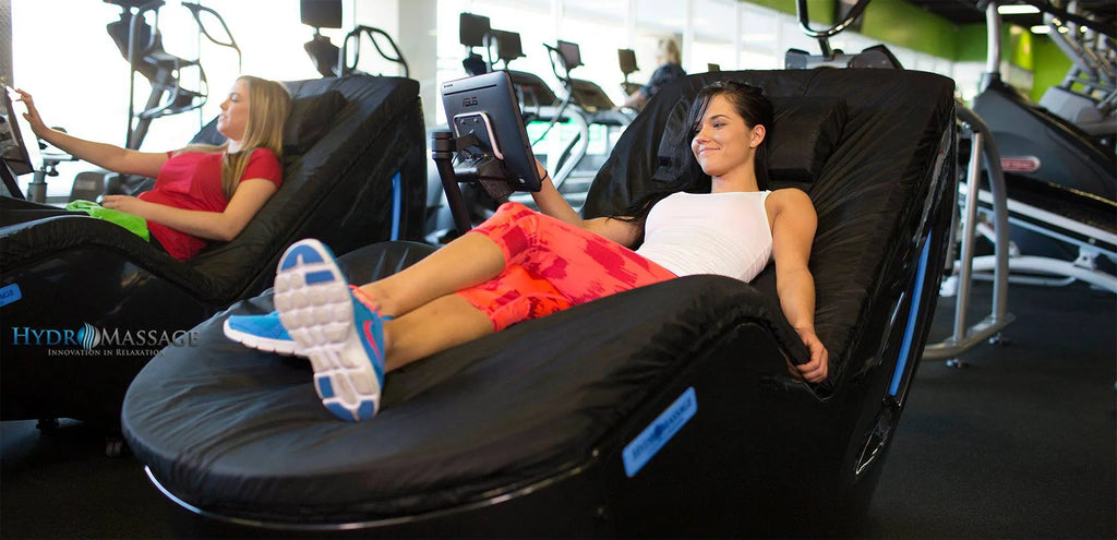 Hydromassage being used in gym