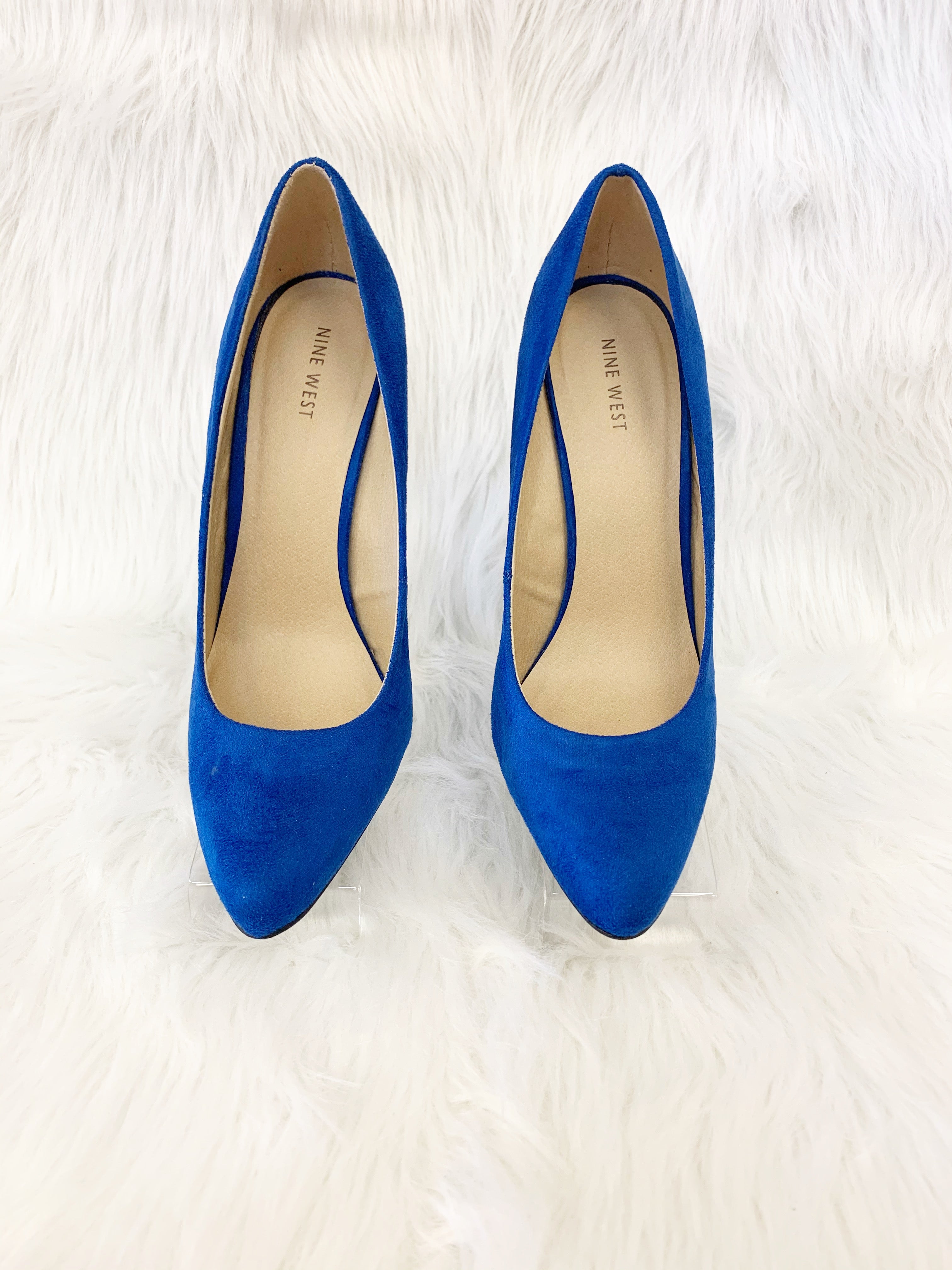 nine west royal blue shoes