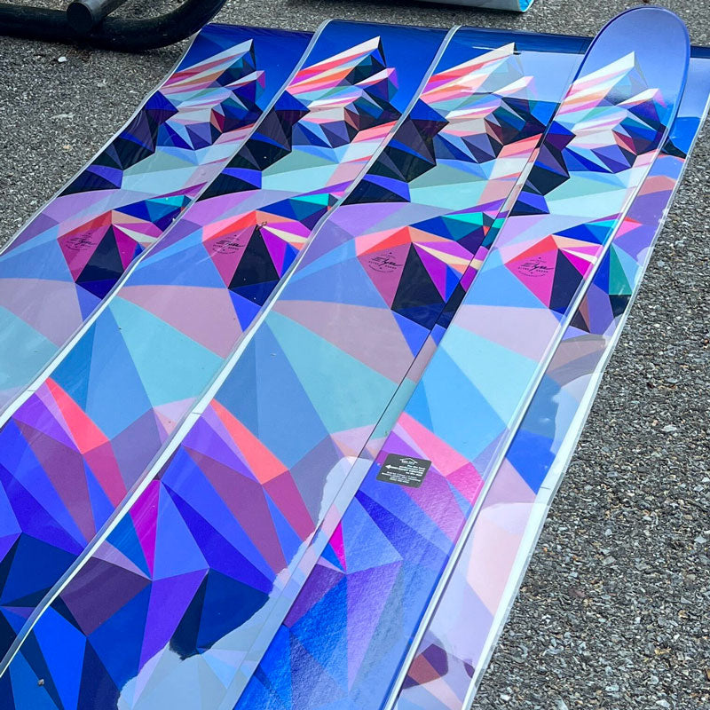 graphic ski samples for color evaluation j skis