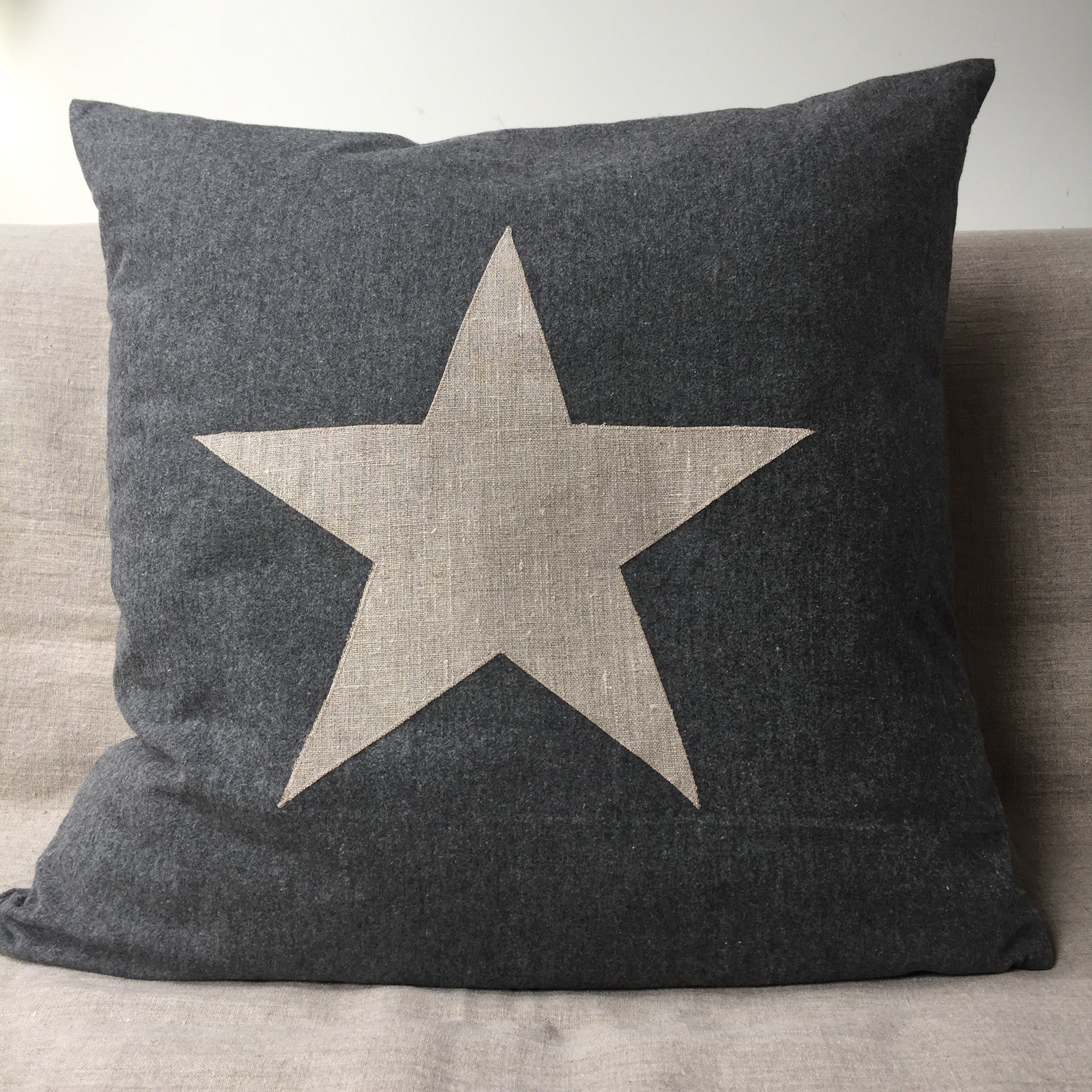 Grey hot sale star pillow