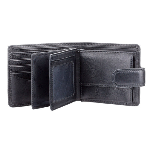 The Vincent Fine Leather Business Card Holder Wallet Bifold, Brownat Holtz Leather