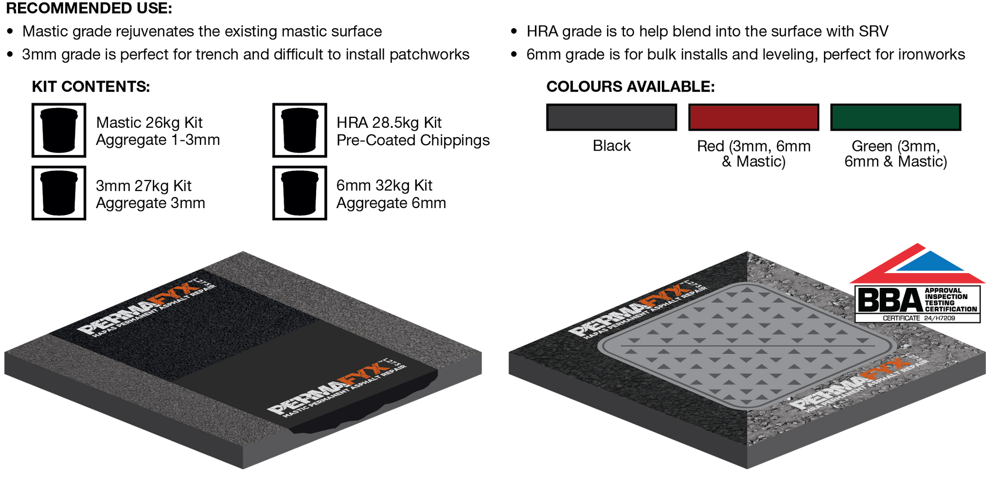 PermaFyx L273 Permanent Asphalt Repair Features