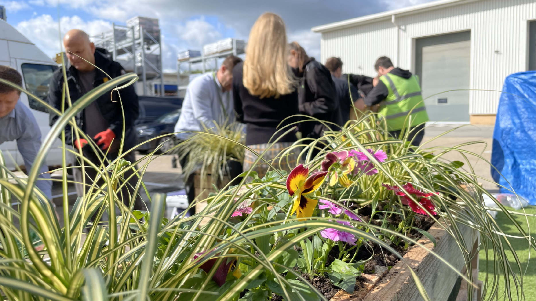 Meon CRS flowerbed making