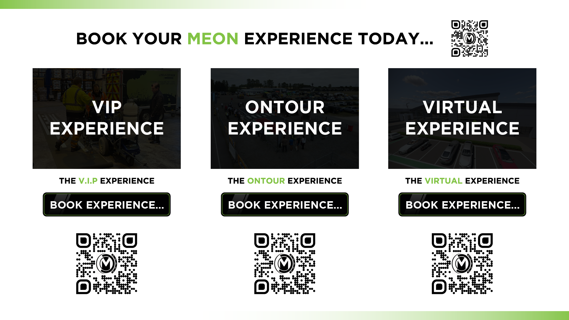Book your Meon Experience