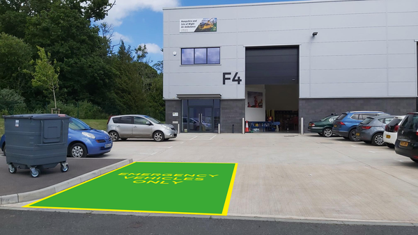 Emergency Parking Bay Painted