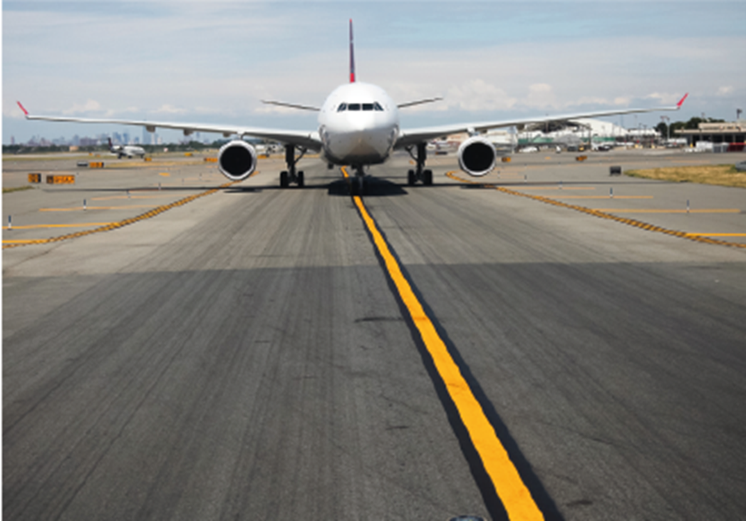 Plane on a runway