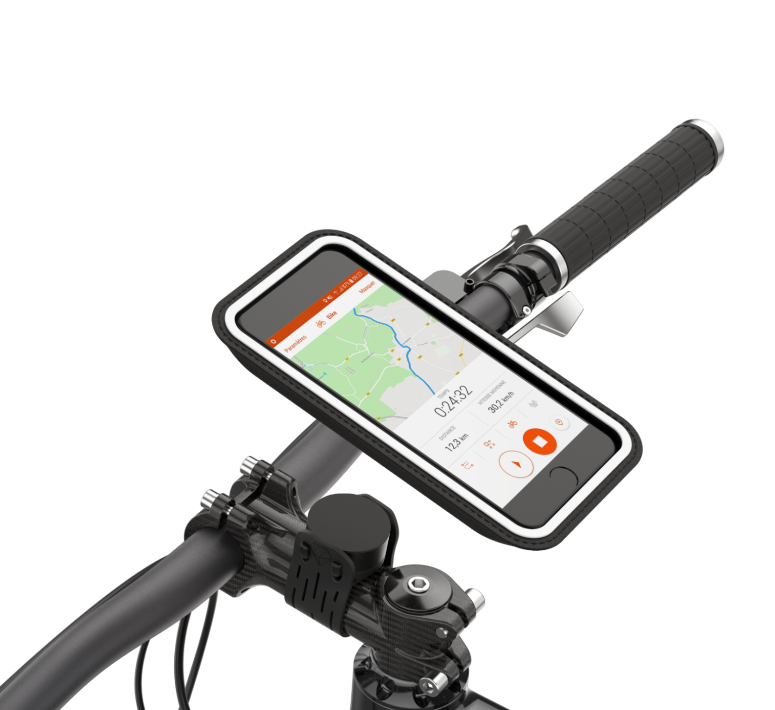 Support smartphone 2 en 1 pour vélo