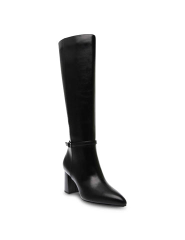 ANNE KLEIN BRENICE BLACK leather boot