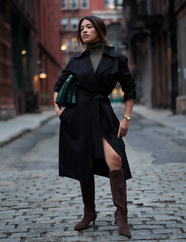 Gina Rodrigez wearing Anne Klein fall 2022 products