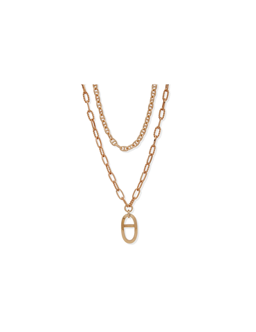 Multirow Pendant Necklace from Anne Klein