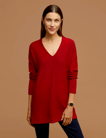 V-Neck Long Sleeve With Buttons