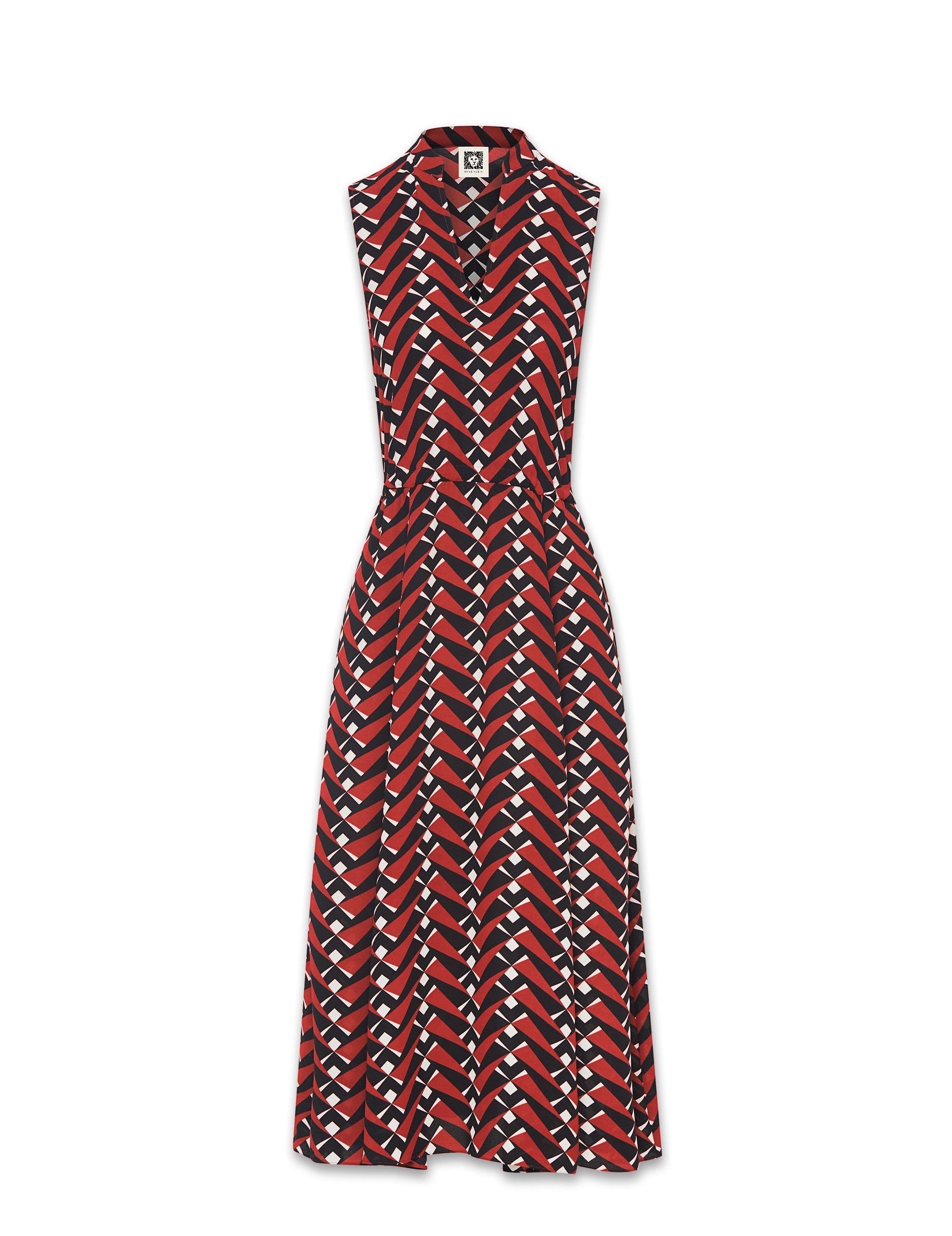 anne klein dot print midi dress