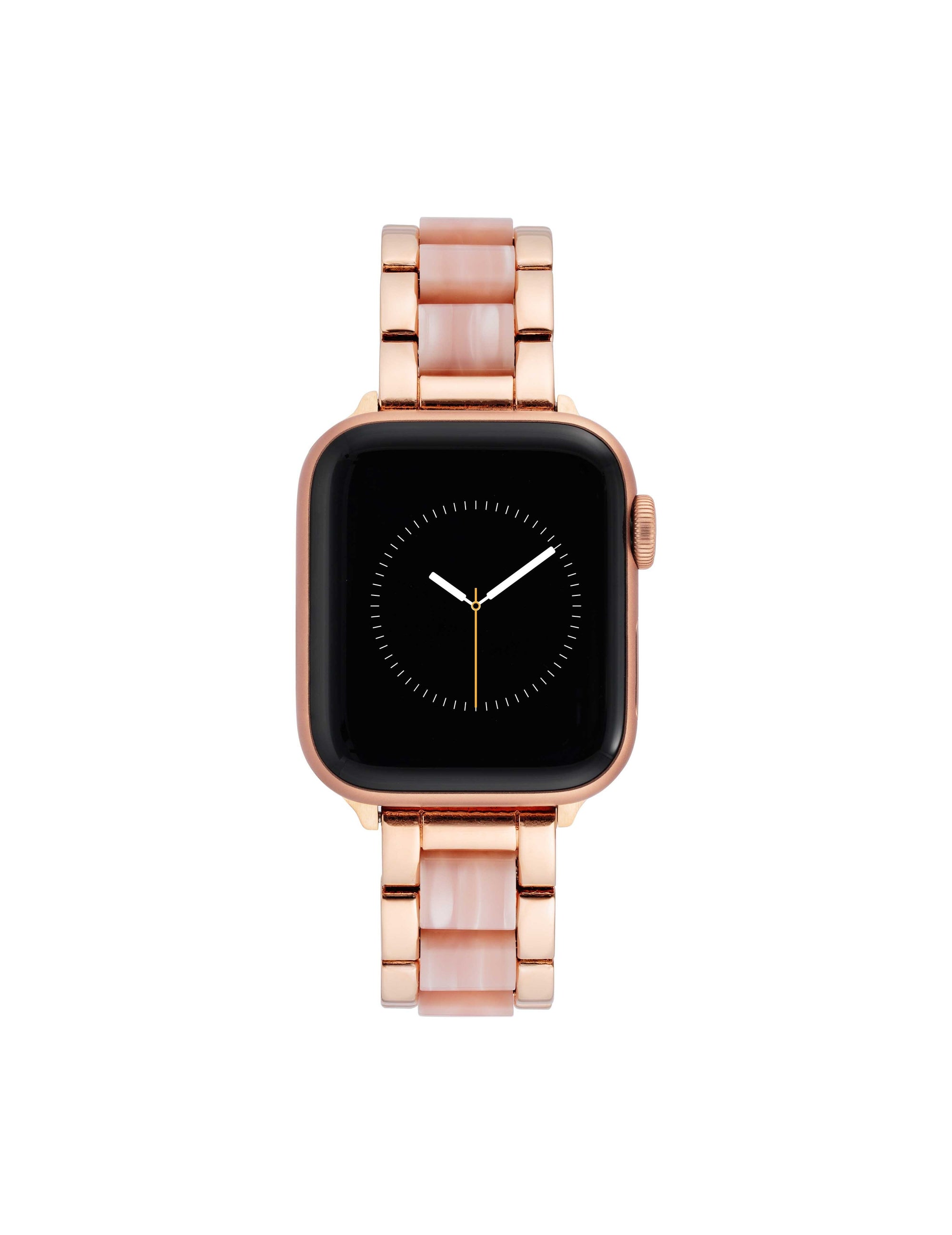 Marbleized Resin Bracelet Band for Apple Watch® Pink/Rose Gold-Tone | Anne  Klein