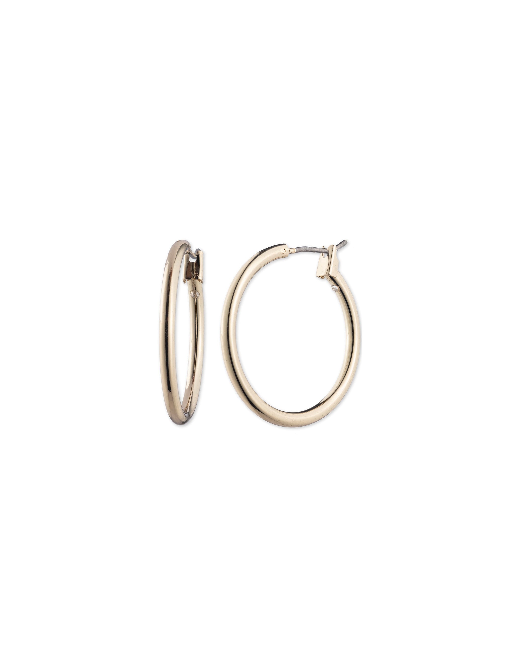 Anne Klein Medium Gold Tone Hoop Earrings 2824