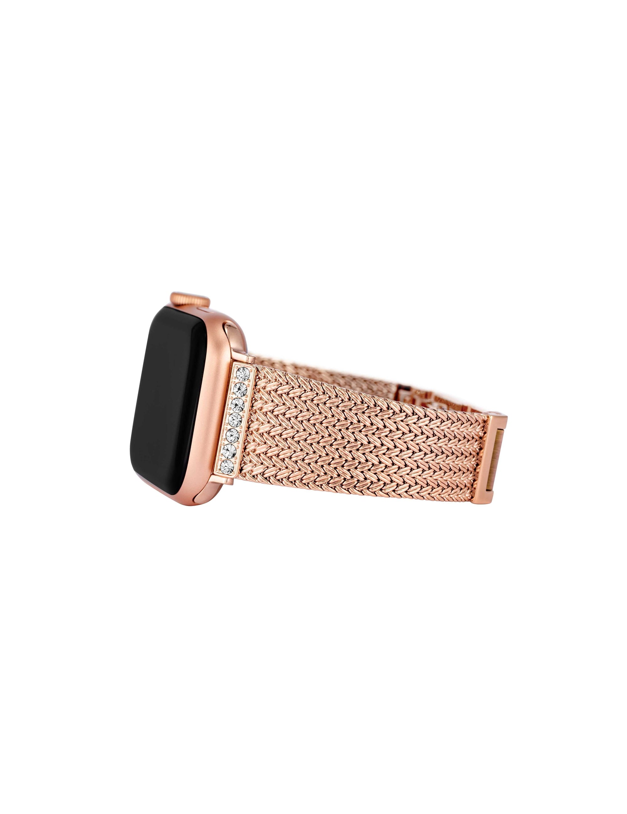 Premium Crystals Mesh Band for Apple Watch® Rose Gold-Tone | Anne Klein