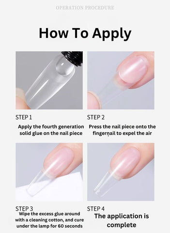 How to apply press on nail with Nail Builder gel