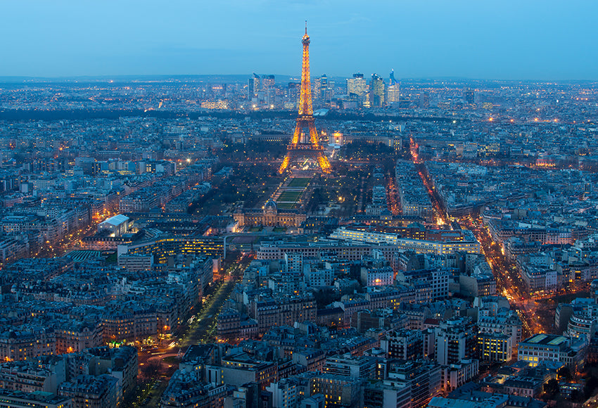 Eiffel Tower Night Paris City Landscape Backdrop for Photo Studio D121 ...