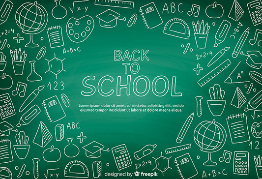 Classroom Backdrop Desks And Green Chalkboard Background - 6741 – Backdrop  Outlet
