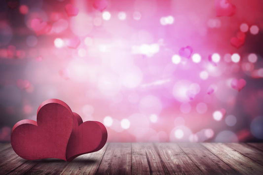 Red Hearts Love Valentine Backdrop for Photography VAT-31