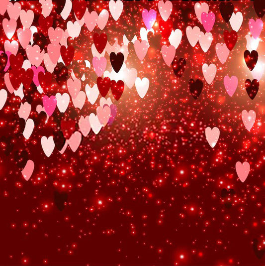 Bokeh Love Heart Backdrop for Valentine Photography D1033 – Dbackdrop