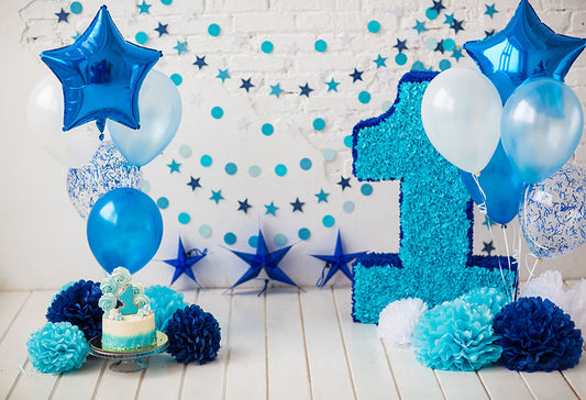 Baby 1st Birthday Backdrop Sweet Balloon Cake Smash Party