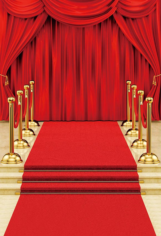 Red Carpet Hollywood Theme Party Decorations Photo Backdrops DBD-19434