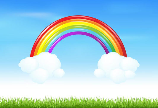 Rainbow Clouds Blue Sky Backdrop for Photography LV-785 – Dbackdrop