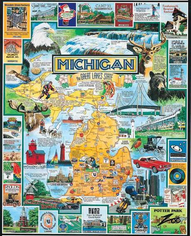 1839 Tourist's Pocket Map Puzzle – Purely Michigan St Joseph