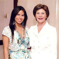 Jana and First Lady Bush