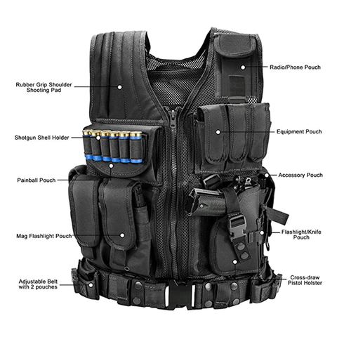 Black Elite Sportsman Tactical Scenario Vest - Best Tactical Vests 2021