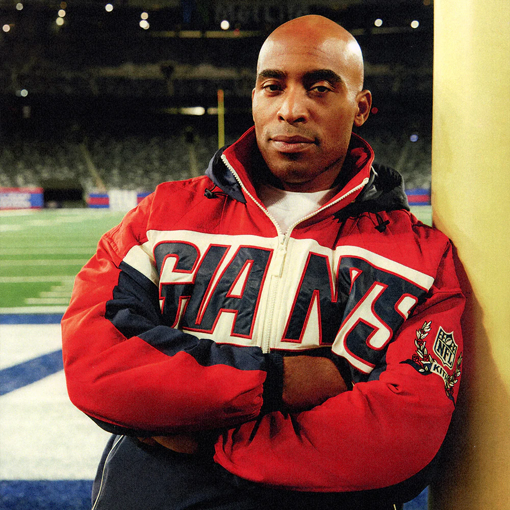 Kith for the NFL: Giants Mitchell & Ness Tiki Barber Jersey - Sandrift