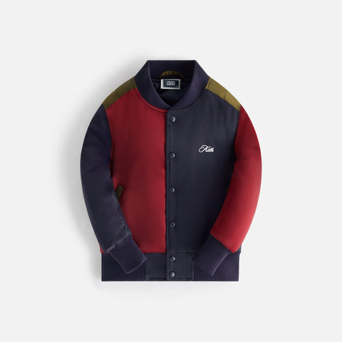 Kith for the NFL: Bills Satin Bomber Jacket - Cyclone – Kith Europe