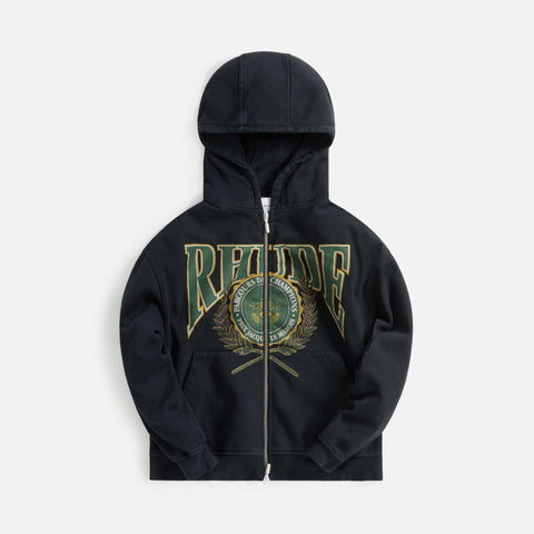 kith chainstitch serif logo hoodie