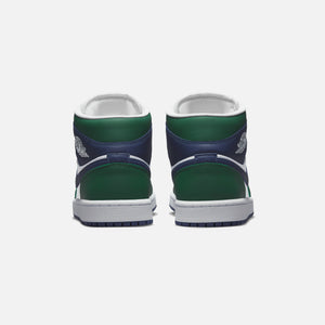 Nike WMNS Air Jordan 1 Mid SE - Noble Green / Midnight Navy – Kith