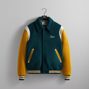 Kith Varsity Wool Coaches Jacket - Fairway – Kith Europe