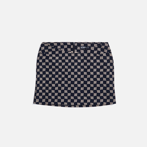 MISBHV Monogram Denim Mini Skirt