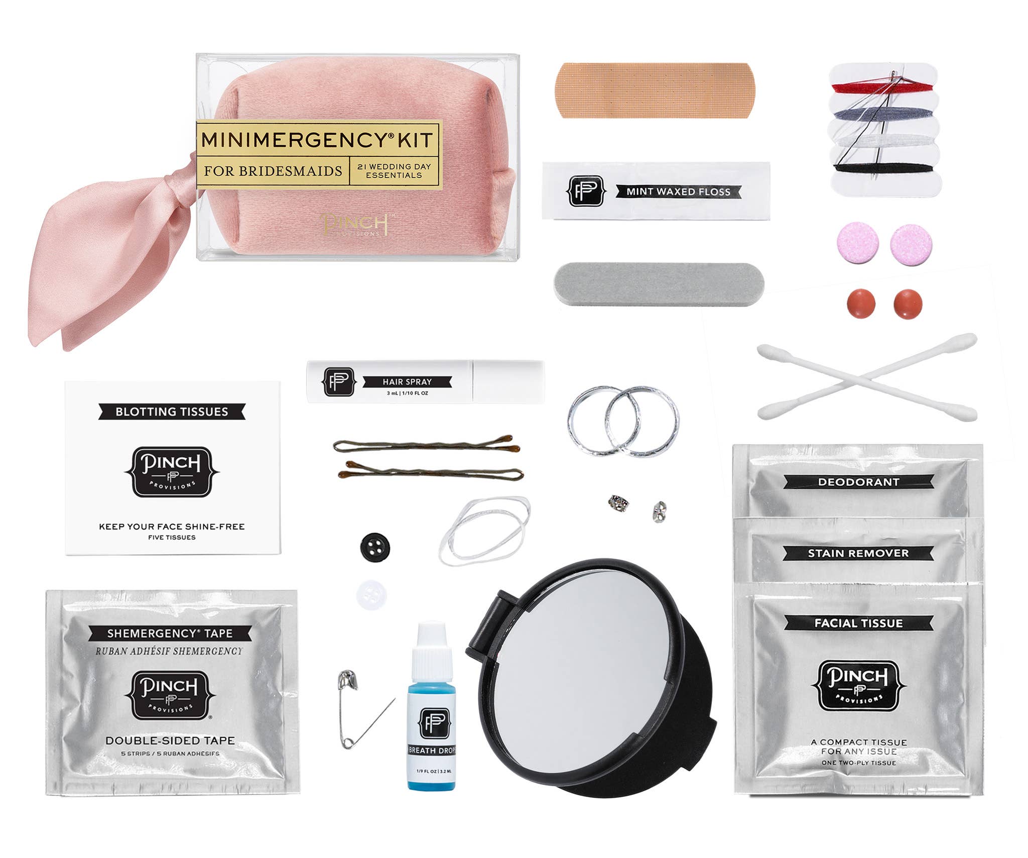 Pinch Provisions Minimergency Kit For Bride Bridesmaids 21 Wedding  Essentials