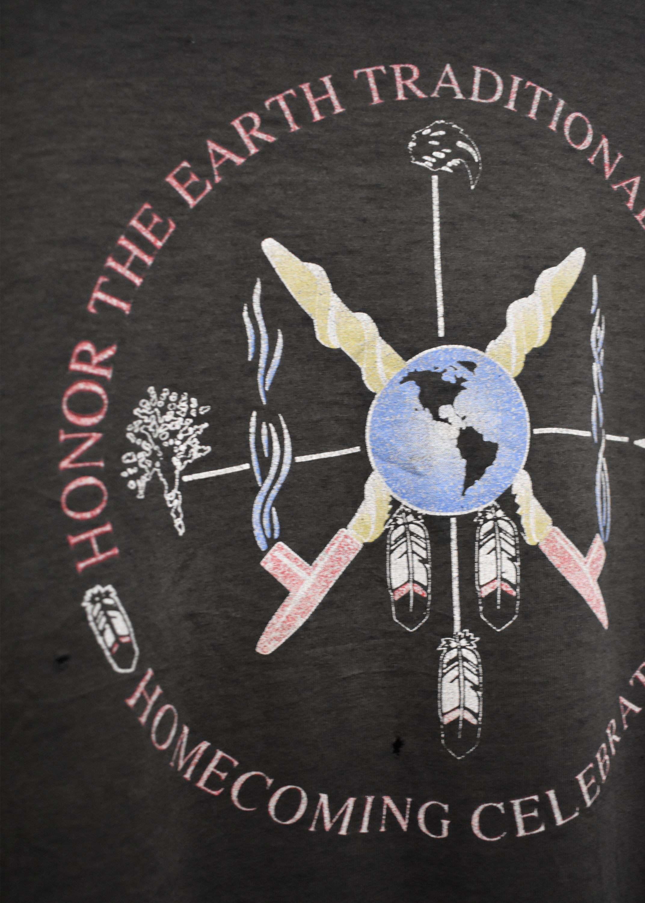 Honor The Earth Traditional Pow-Wow Vintage Tee - XL