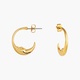 Load image into Gallery viewer, Crescent moon face earrings
