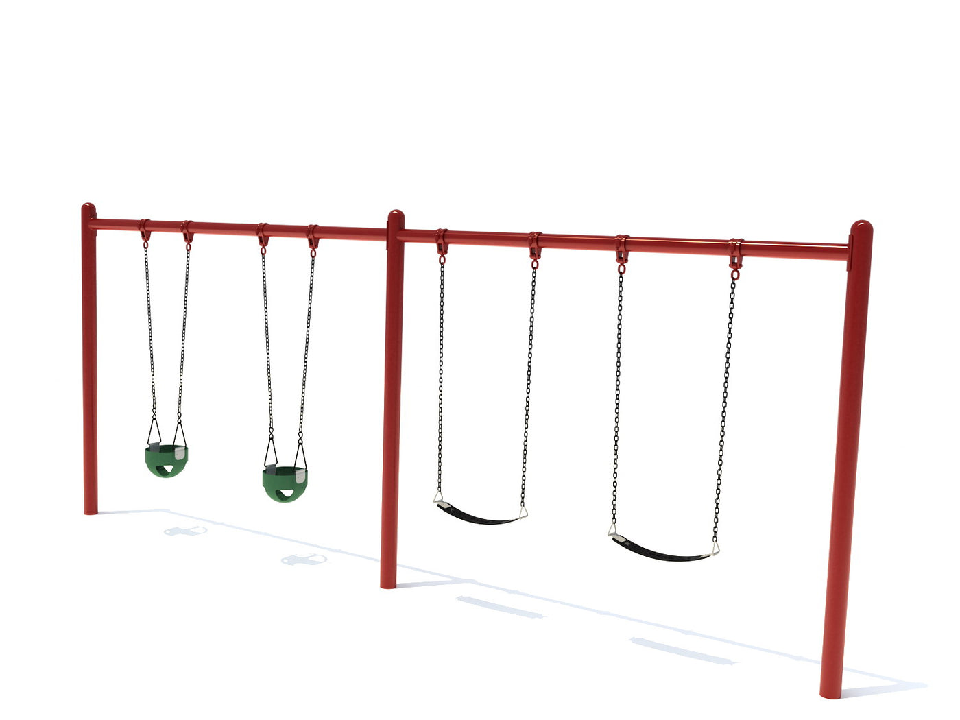 bucket swing with frame