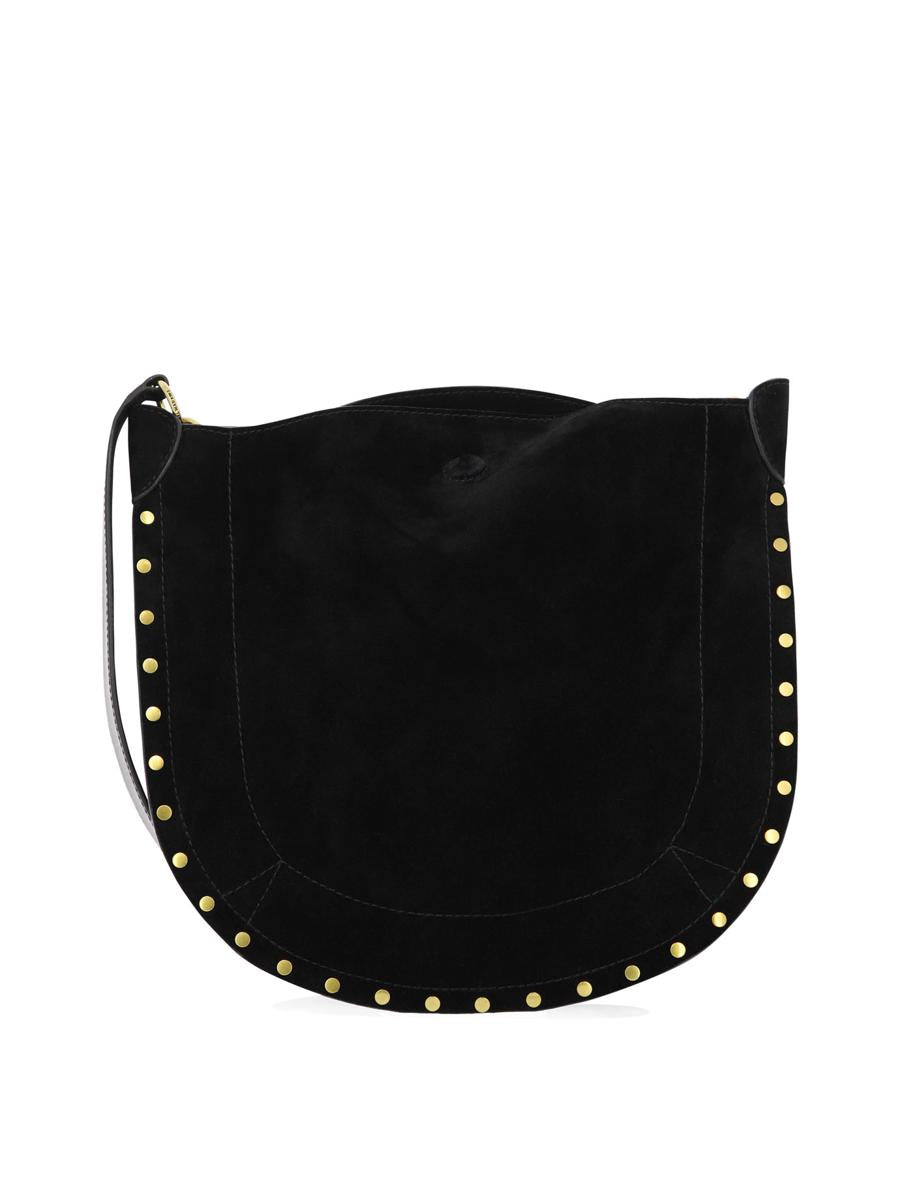 Shop Isabel Marant "oskan Soft" Shoulder Bag In Black