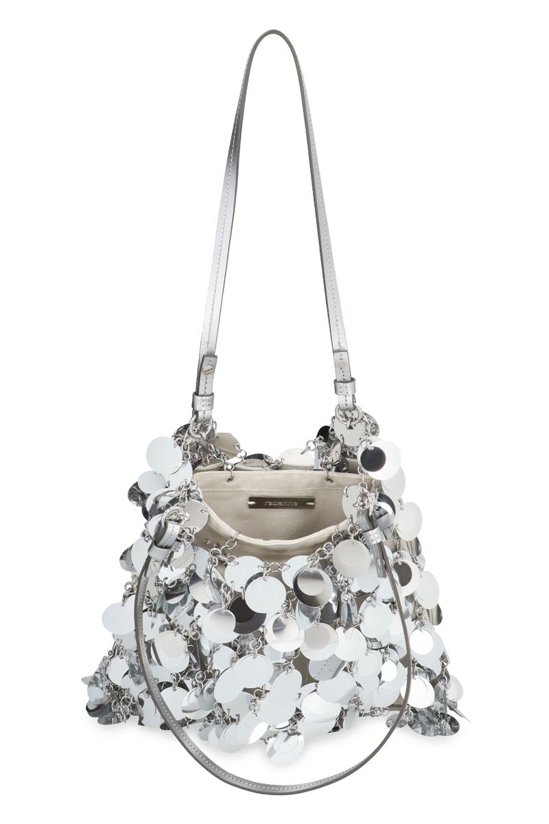 Shop Rabanne Sparkles Tote Bag In Silver