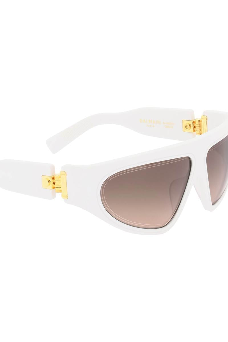 Shop Balmain B-escape Sunglasses In Bianco